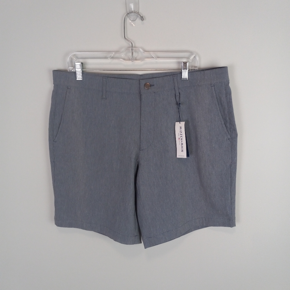 Mizzen + Main Flat Front Shorts Blue Size 36